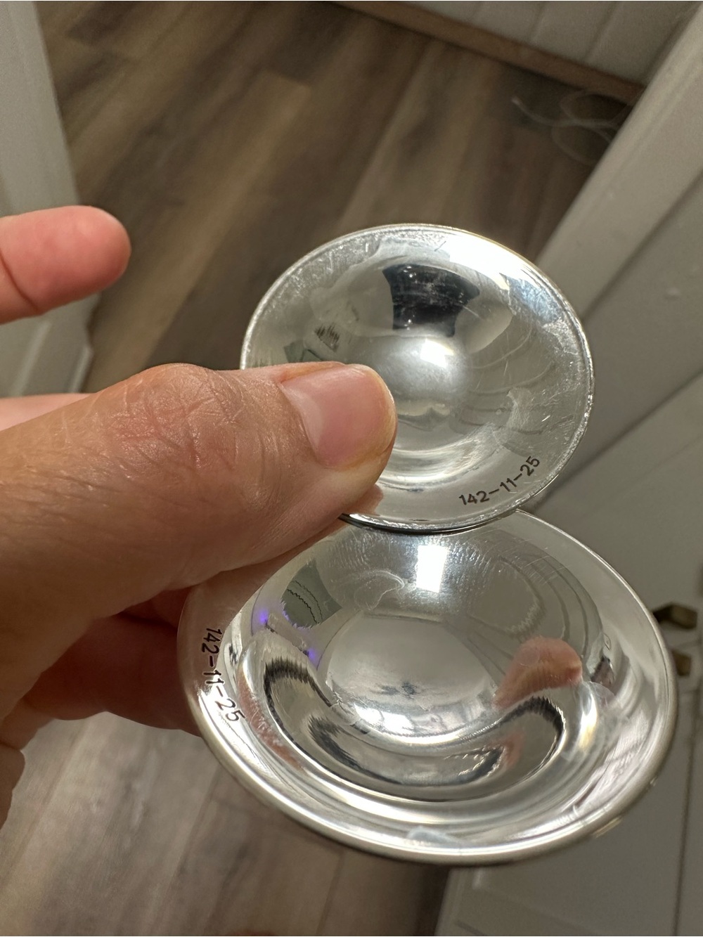 Koala Babycare Silver Nursing Cups - Picture 3 of 4